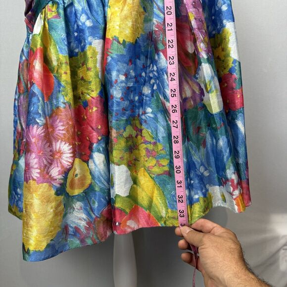 Sonia Fernandez Colorful Silk Dress Made In France Women’s Size M? Wrap Style - Picture 13 of 13